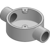 20mm Galvanised Conduit Through Box